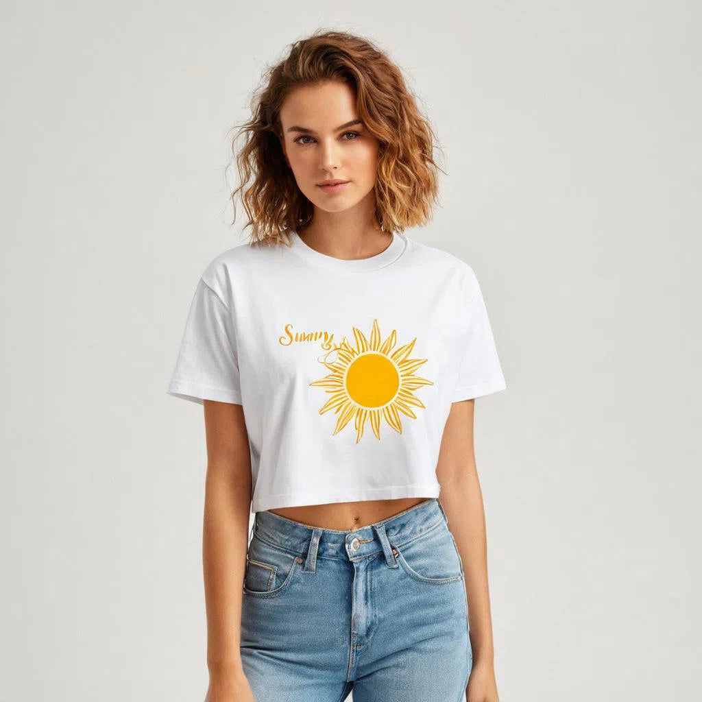 Sunny Days Ahead - Cropped Tees