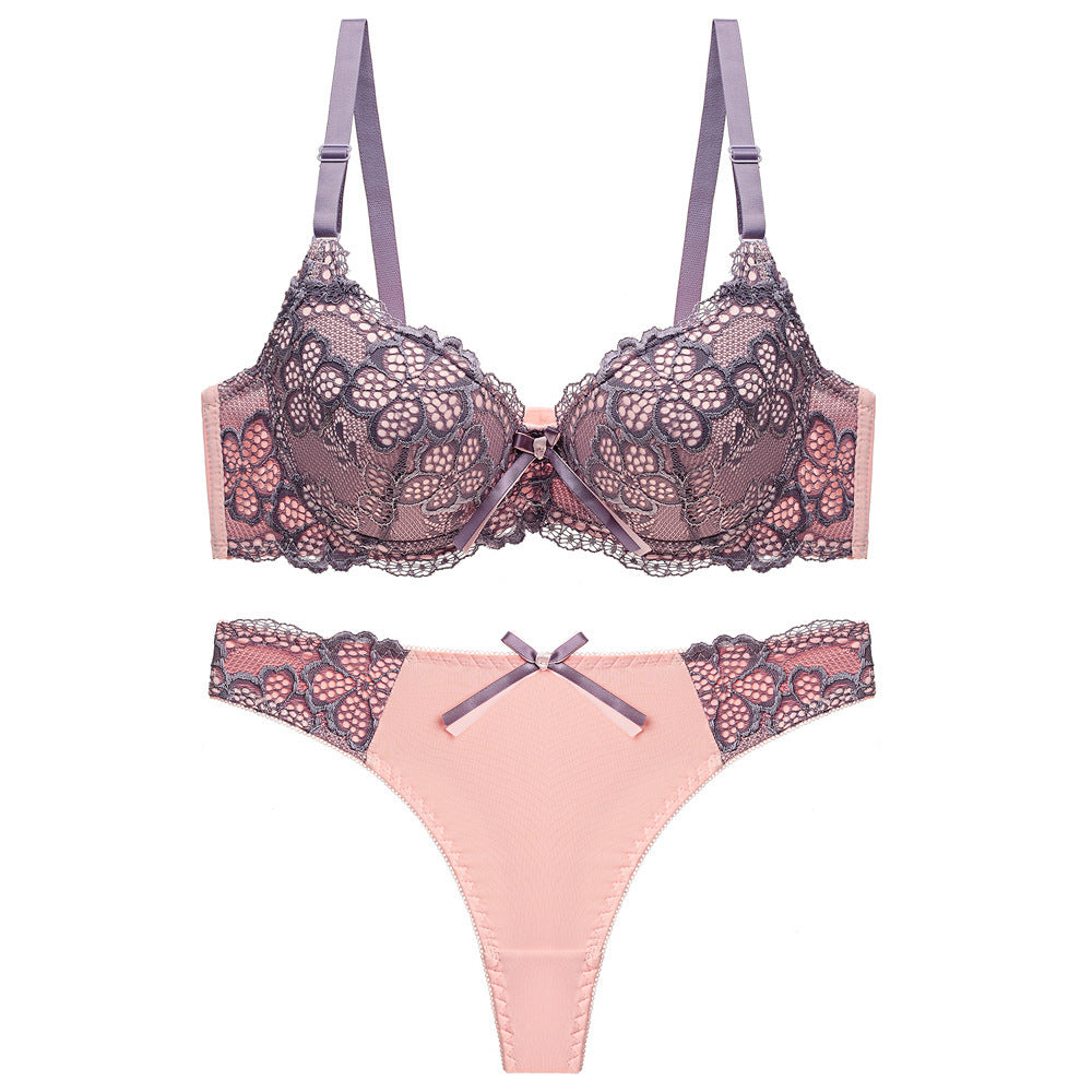Fiordaliso Lace Set-Champagne-36or80BC-Bra-StylinArts