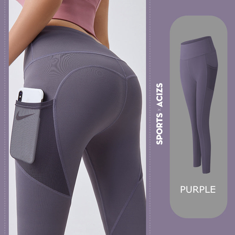 Oceanic Flex High-Waist Quick-Dry Leggings-Gym Leggings-StylinArts