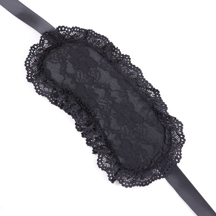 Binding Lace Blindfold and Handcuffs Set-Suspender Belts-StylinArts