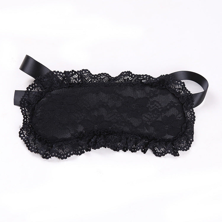 Binding Lace Blindfold and Handcuffs Set-Suspender Belts-StylinArts