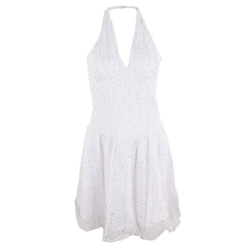 Summer Breeze: Sexy V-Neck Halter Princess Dress-A Line Dress-StylinArts