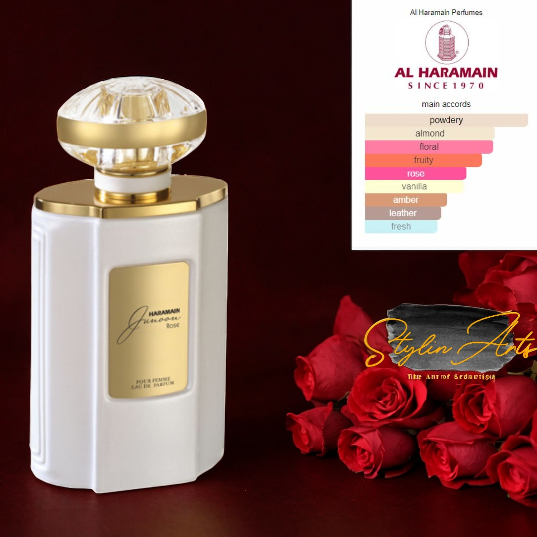Al Haramain Junoon Rose EDP Perfume - StylinArts 75ML - Arabic perfume