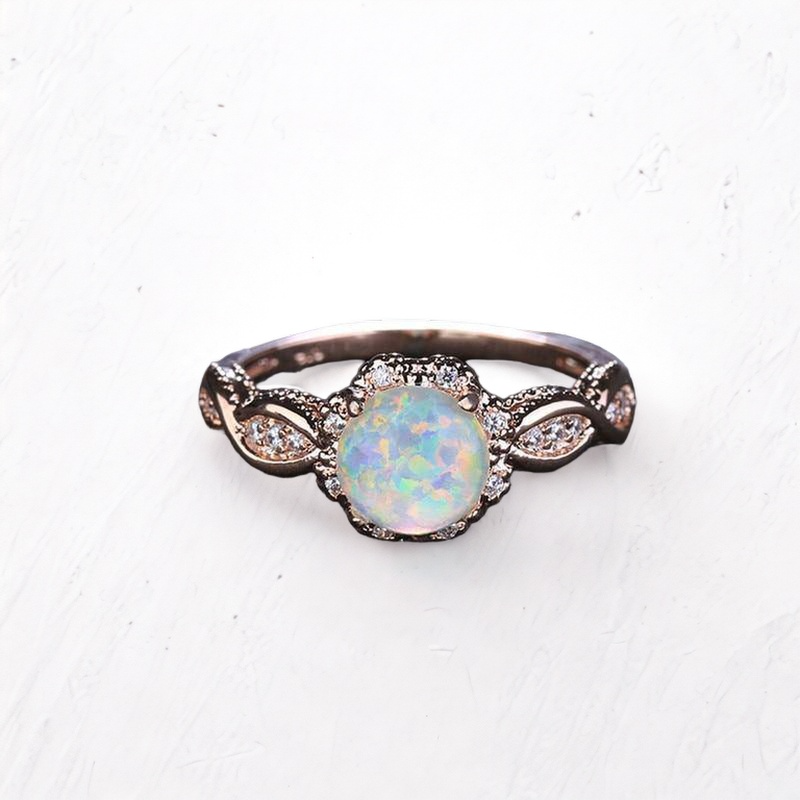Rainbow Opal Ring - StylinArts