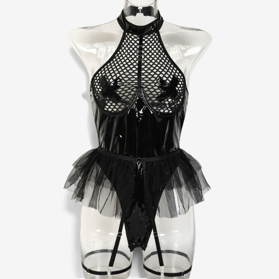 Seductive Prom Queen Lingerie Bodysuit-Basques-StylinArts