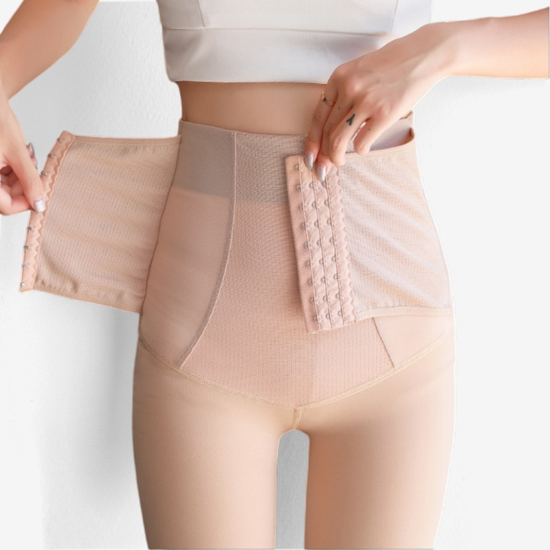 Elegant Floral High-Waist Body Shaper with Adjustable Compression