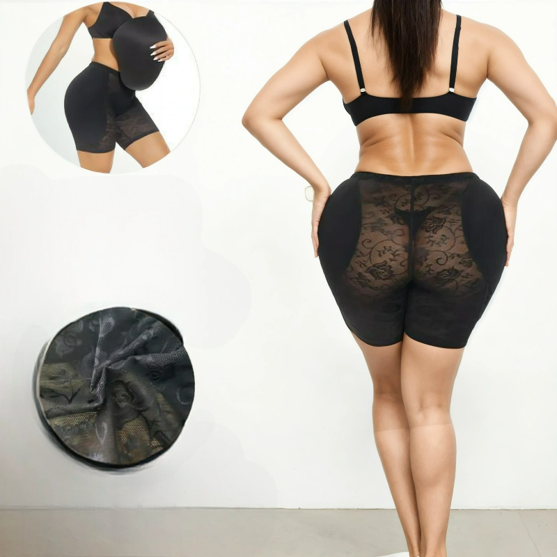 Elegance Enhanced: Padded Floral Hip-Lifting Shaper