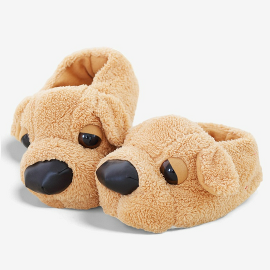 Puppy Pals - Ultra-Cozy Dog Face Slippers-Luxury Indoor Slippers-StylinArts