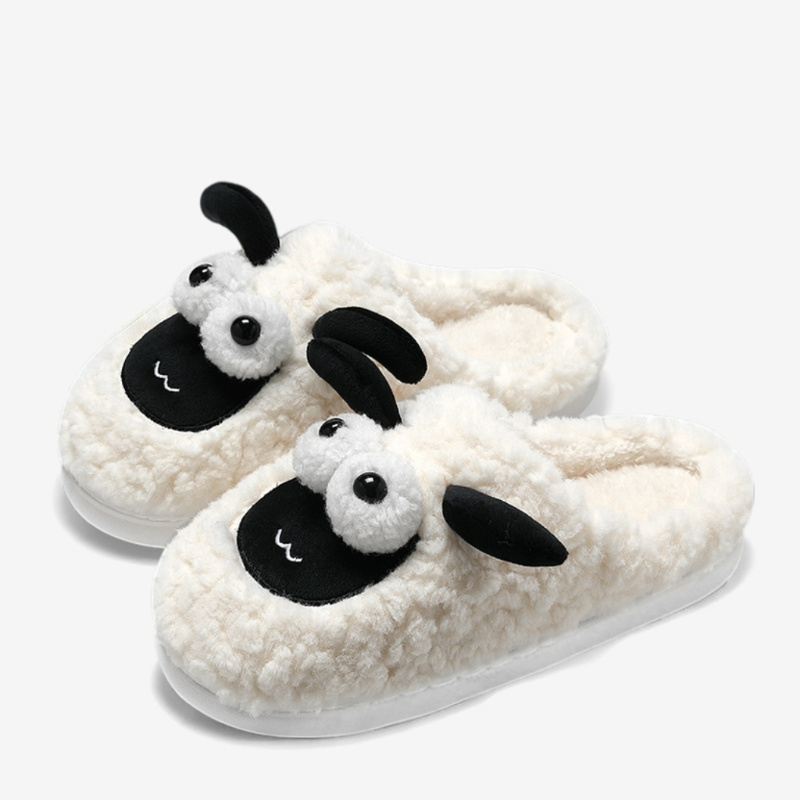 Whimsy Woollies - 3D Sheep Suede Slippers