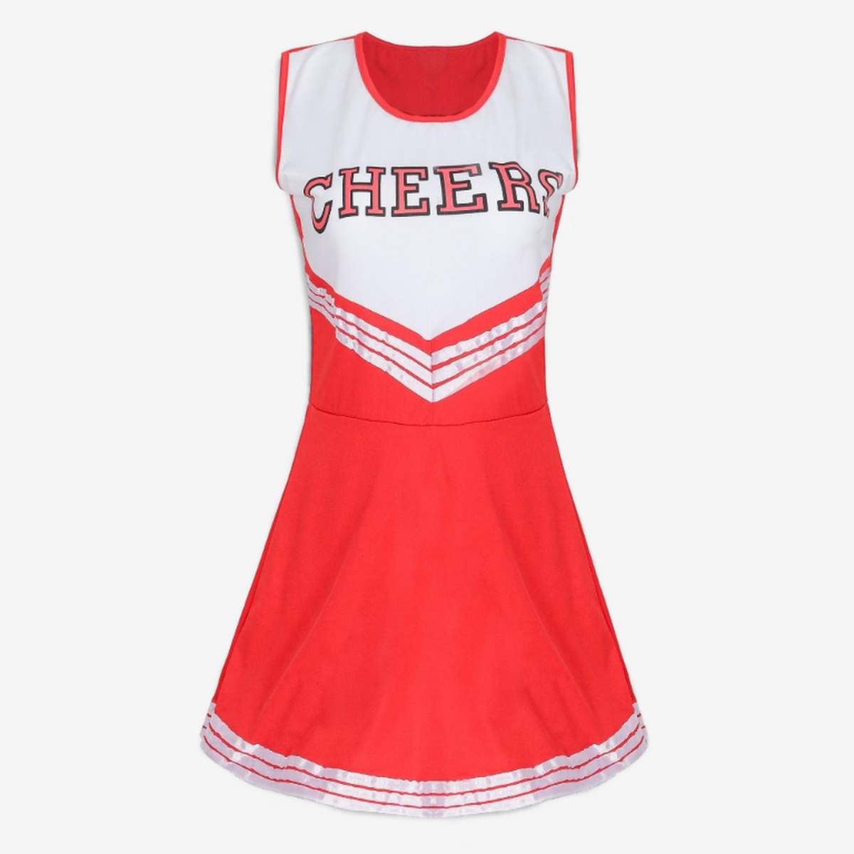 Sexy Cheerleader Role-Play Costume – “Cheers” Dress with Pom-Poms-Intimate Roleplay Outfits-StylinArts