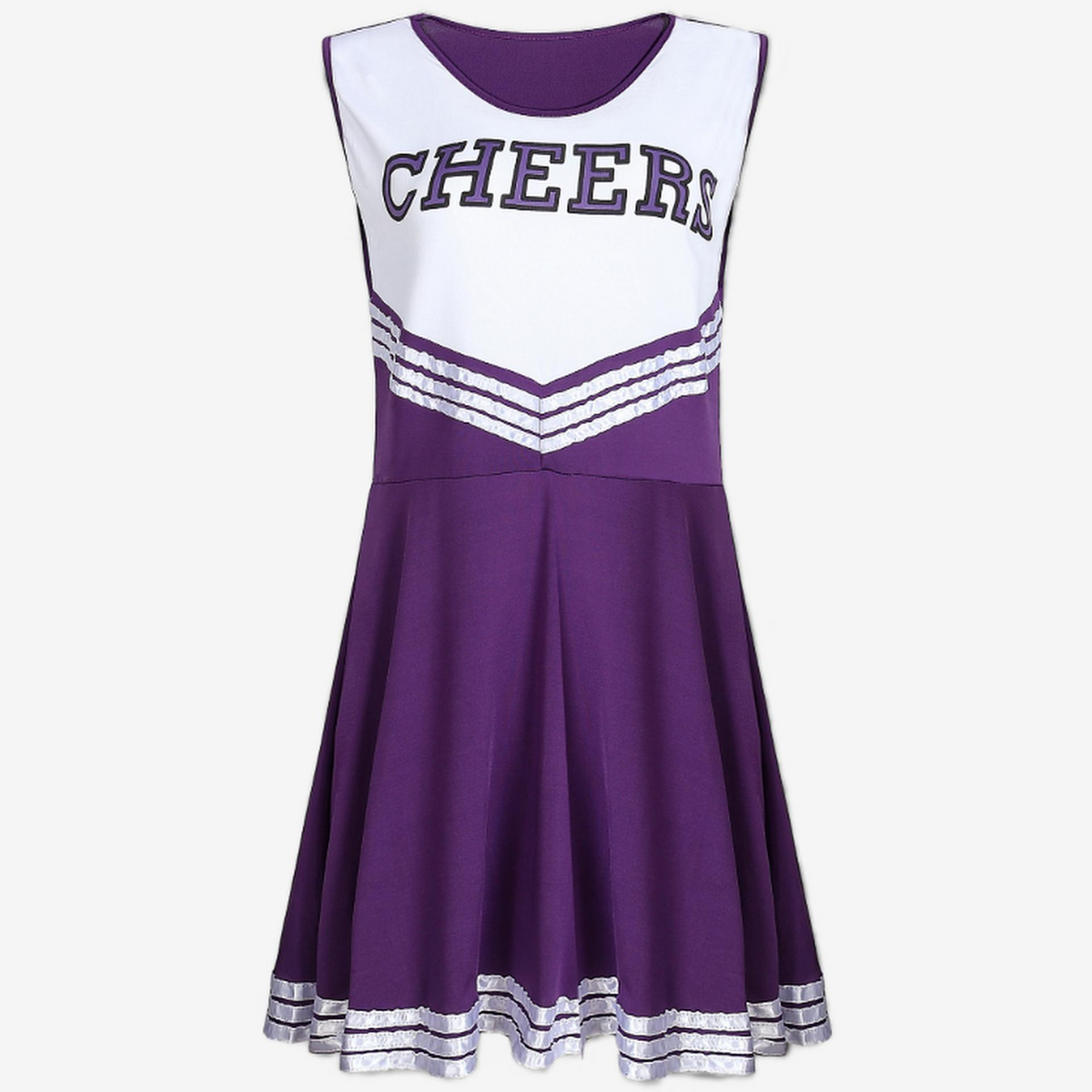 Sexy Cheerleader Role-Play Costume – “Cheers” Dress with Pom-Poms-Intimate Roleplay Outfits-StylinArts