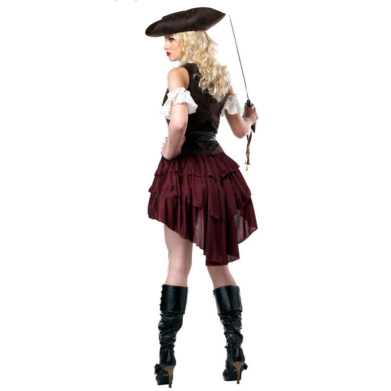 Ravishing Rogue Pirate Costume - Halloween Party Outfit-Intimate Roleplay Outfits-StylinArts