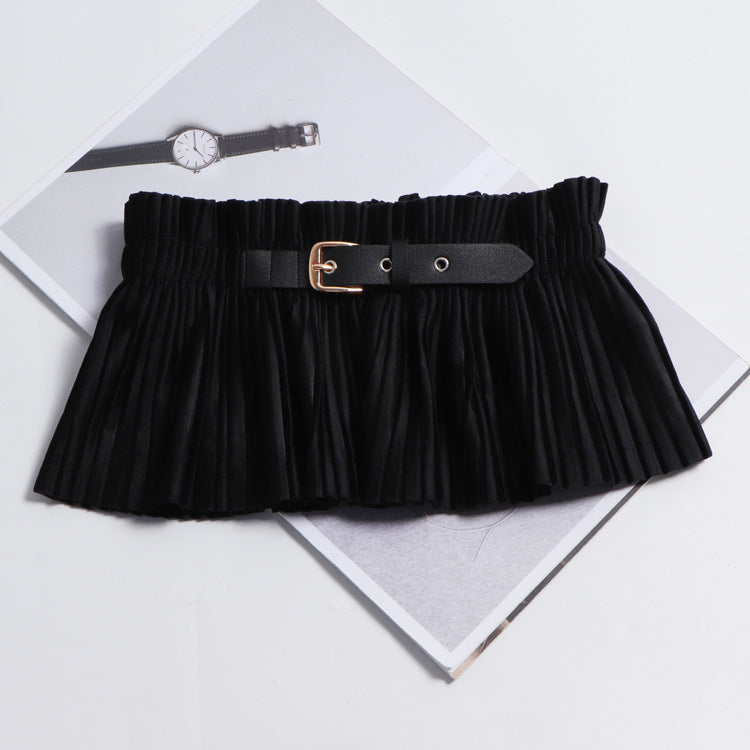 Ultra Thin Elastic Waistband Skirt Belt-Suspender Belts-StylinArts