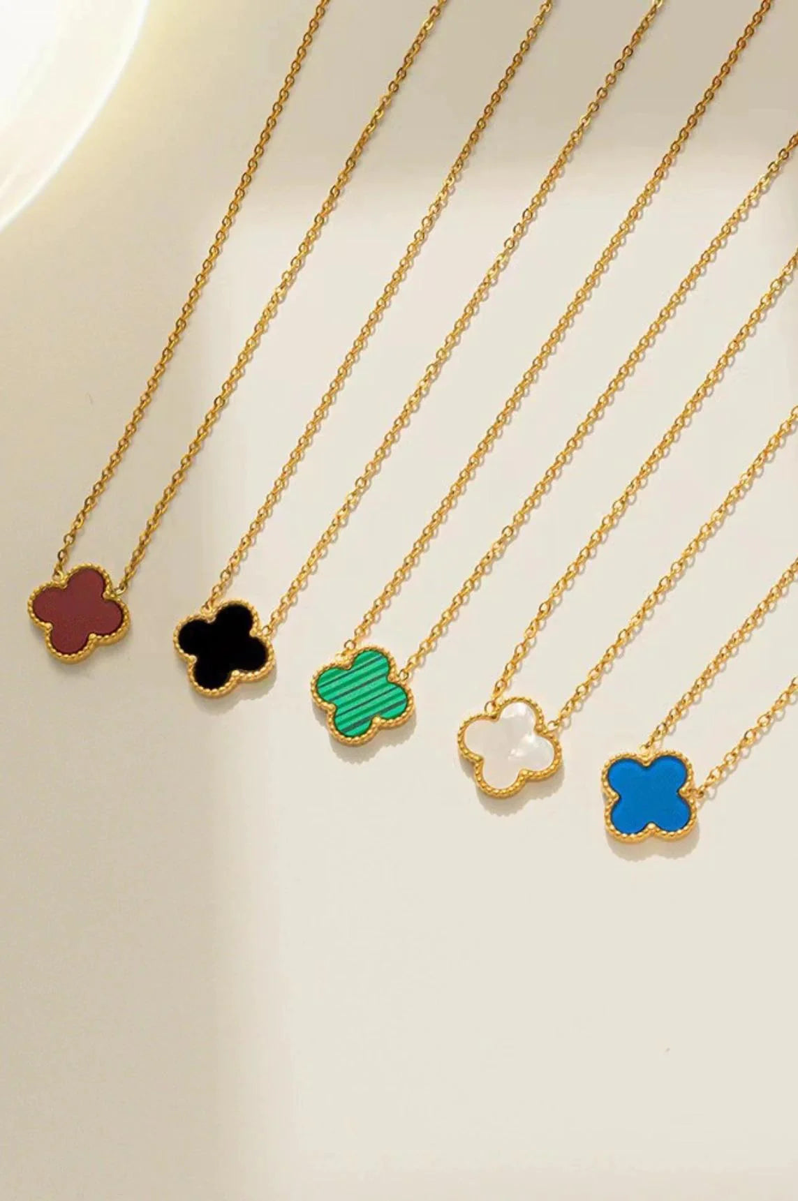 Clover Charm Necklace Collection-Fashion Necklaces-StylinArts