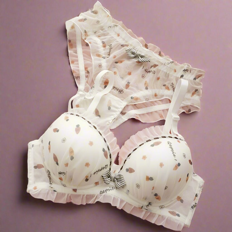 Sweet Delights Cotton Bra Set - StylinArts-Bras and Briefs-StylinArts