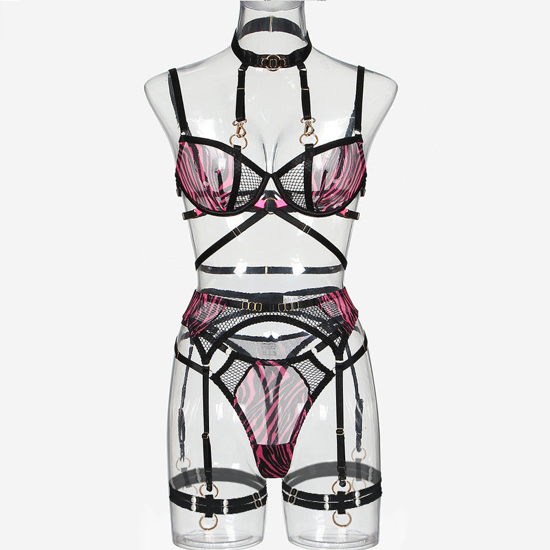 Wild Mesh and Strap Lingerie Set - StylinArts-Basques-StylinArts