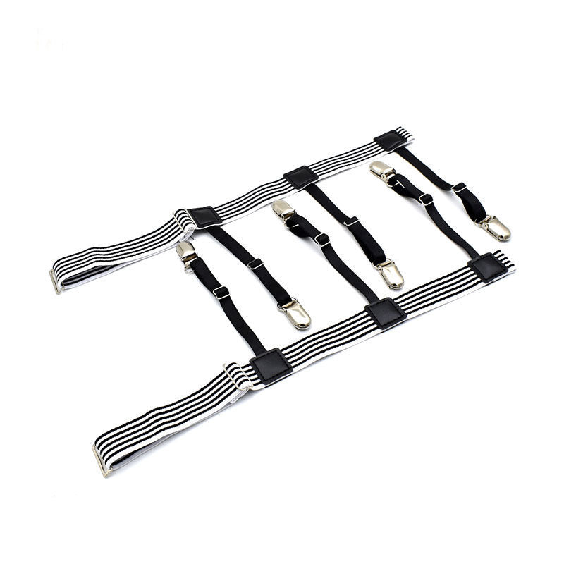 Mercer Striped Clip Garter-Garter-StylinArts-StylinArts