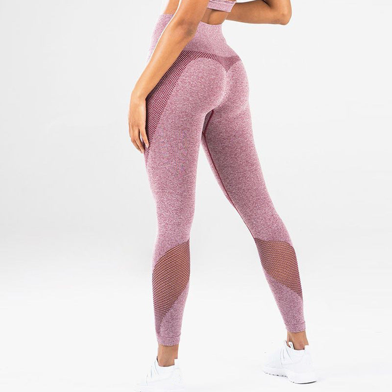 SculptFlex High-Waist Mesh Leggings-Gym Leggings-StylinArts