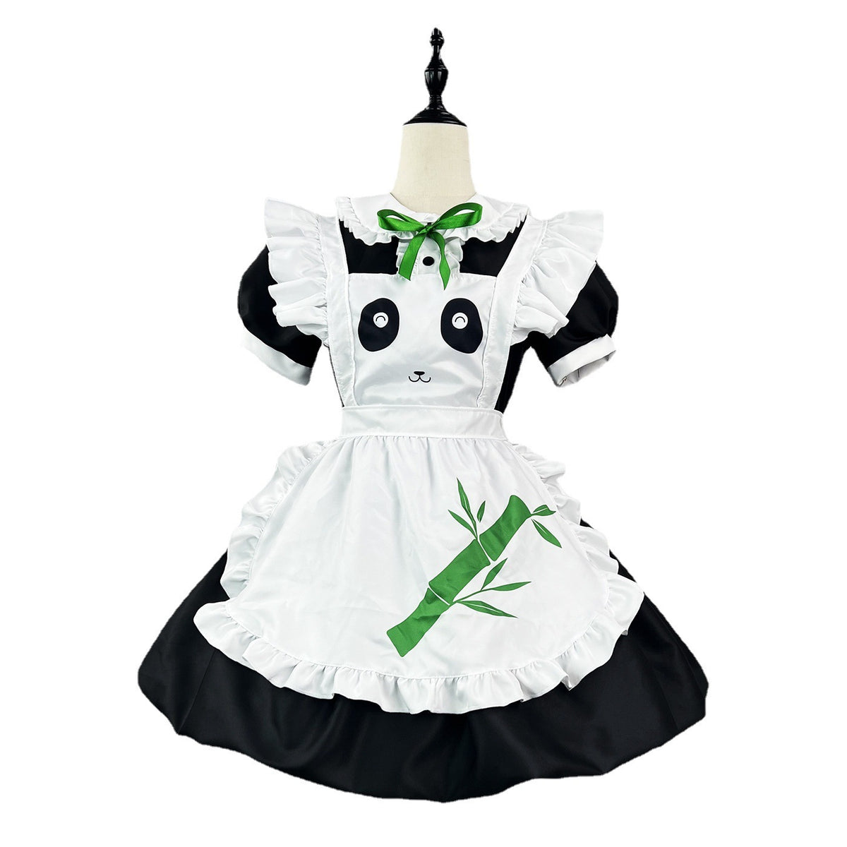 Sweet Panda Maid Lolita Costume - Adorable Bubble Skirt Anime Outfit with Accessories-Intimate Roleplay Outfits-StylinArts