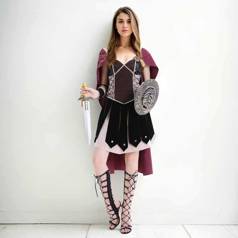 Seductive Pirate Wench Costume – Corset Top & High-Low Skirt-Intimate Roleplay Outfits-StylinArts