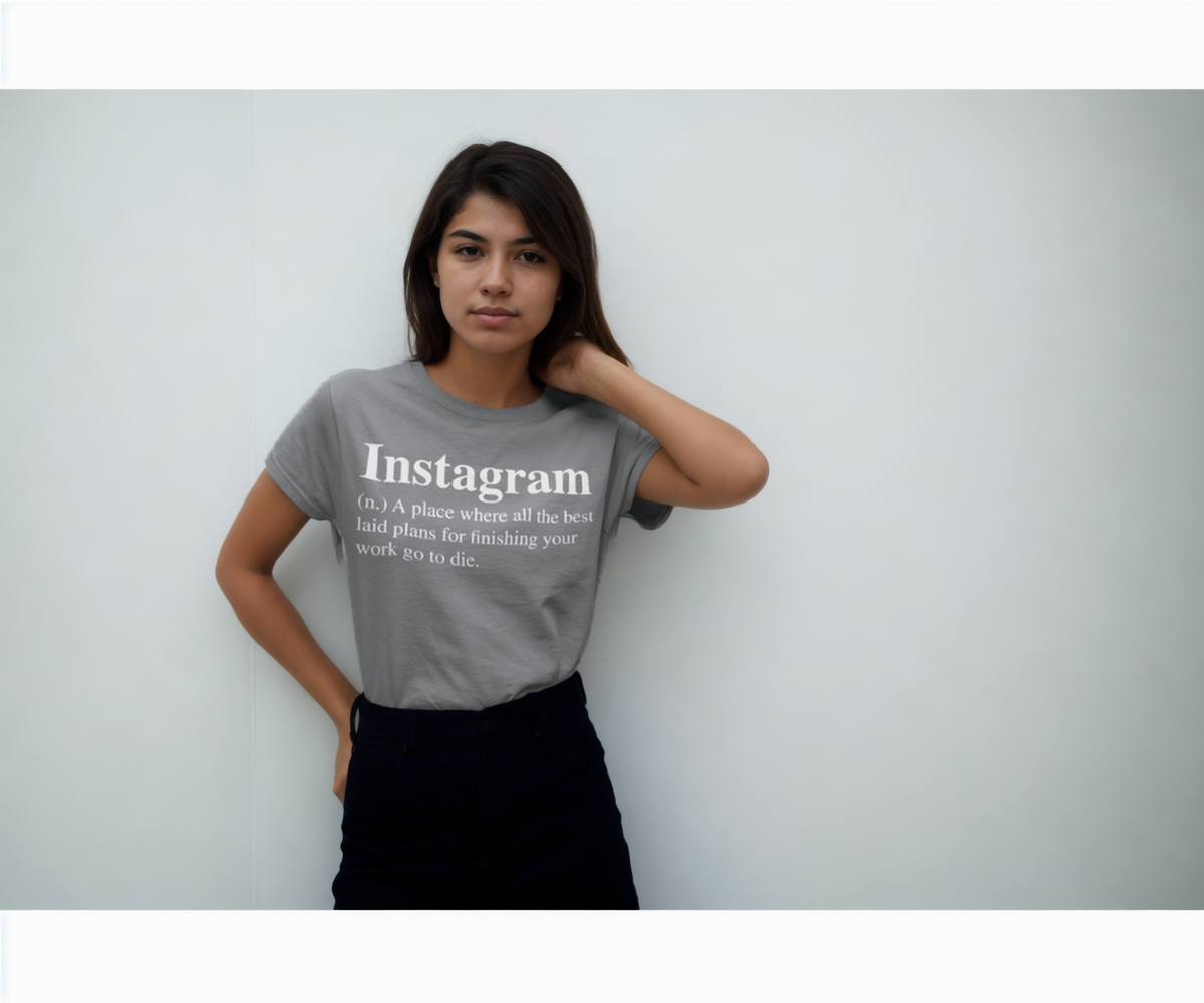 Social Media Detox Instagram T-Shirt-Regular Fit Tee-StylinArts