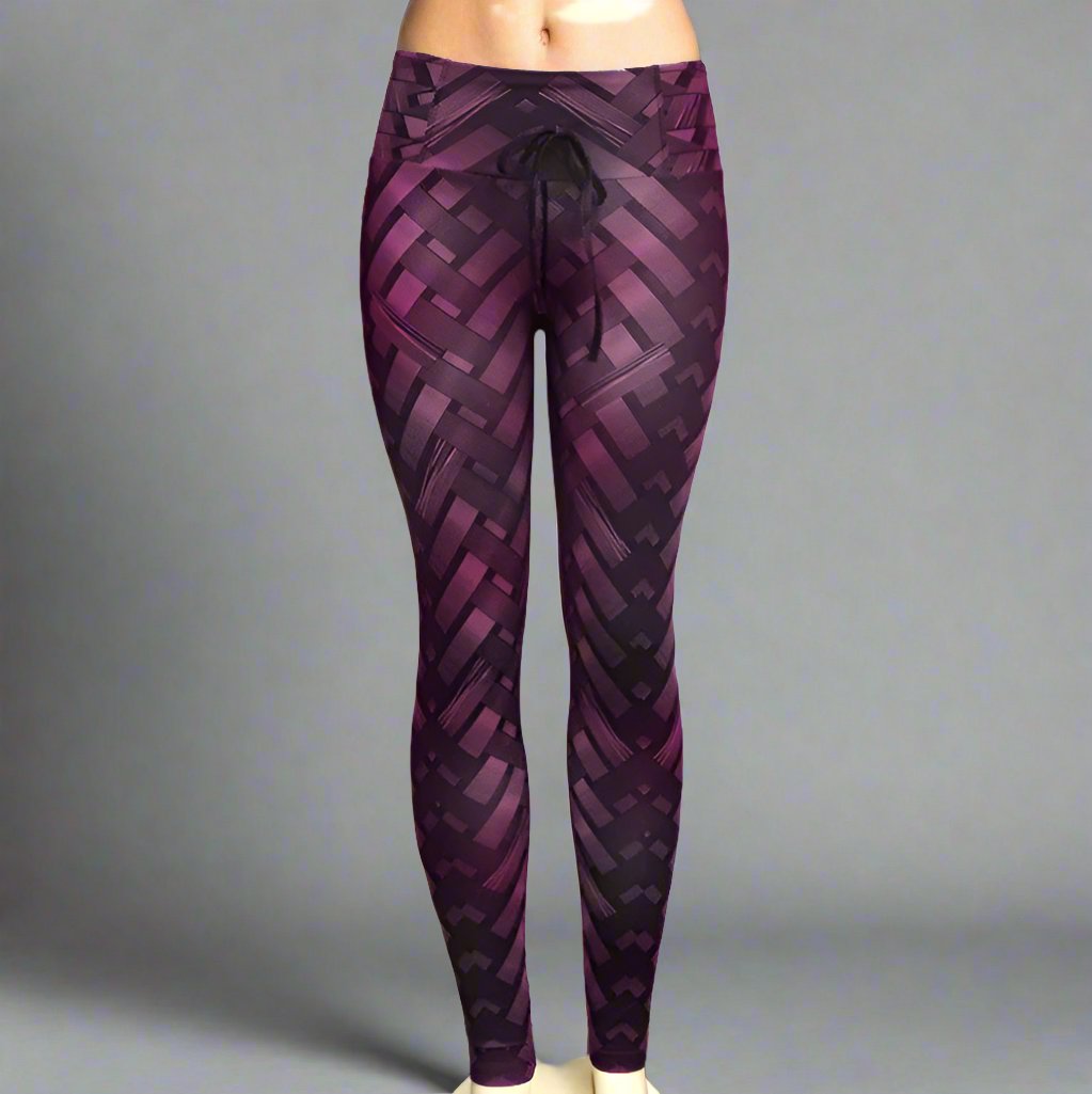 GridFlex High-Compression Leggings-Gym Leggings-StylinArts