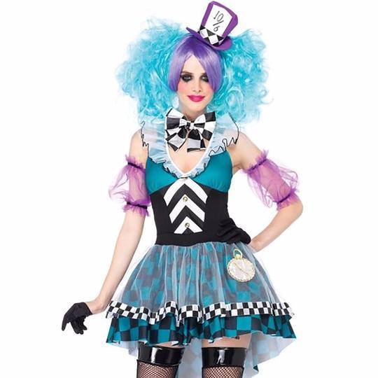 Whimsical Mad Hatter Costume - Colorful Wonderland Outfit-Intimate Roleplay Outfits-StylinArts