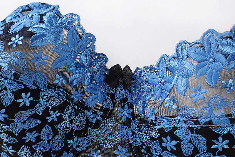 Celestina Lace Bra-Blue-100C-Bra-StylinArts