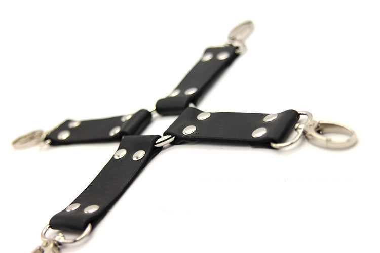 Cross Restraint Hand and Foot Cuffs-Suspender Belts-StylinArts