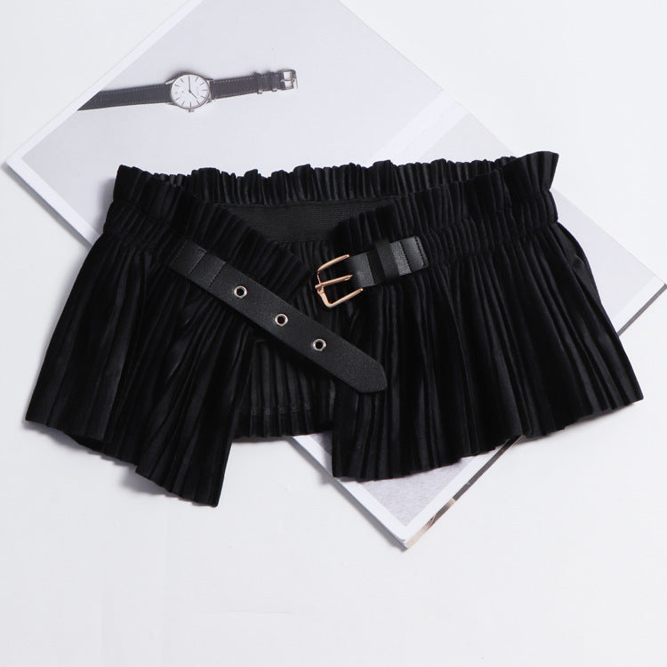 Ultra Thin Elastic Waistband Skirt Belt-Suspender Belts-StylinArts