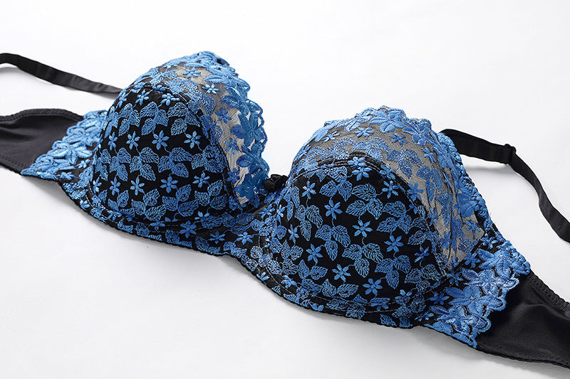 Celestina Lace Bra-Blue-100C-Bra-StylinArts