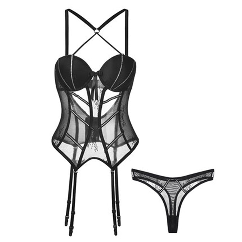StylinArts Sensual Elegance Lace Three-Piece Lingerie Set