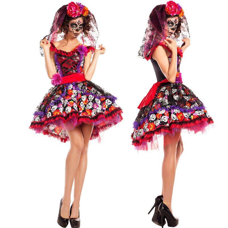 Day of the Dead Diva – Vibrant Dia de los Muertos Costume-Intimate Roleplay Outfits-StylinArts