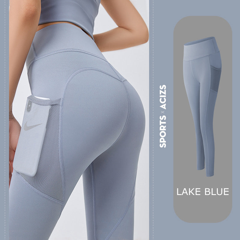 Oceanic Flex High-Waist Quick-Dry Leggings-Gym Leggings-StylinArts