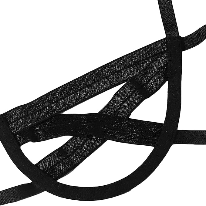 Selene Mesh Cutout Set-Black-L-Bras and Briefs-StylinArts