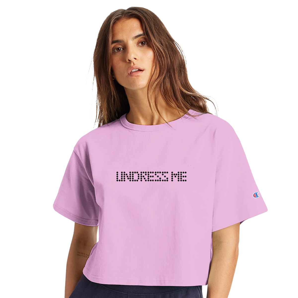 Undress Me Limited Edition Tee-pink candy-XS-Cropped Tee-StylinArts