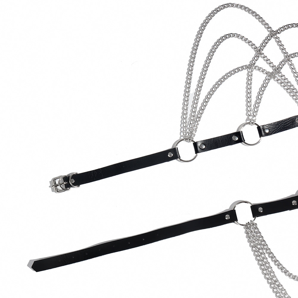 Enchantress Chain Lingerie Belt-Suspender Belts-StylinArts