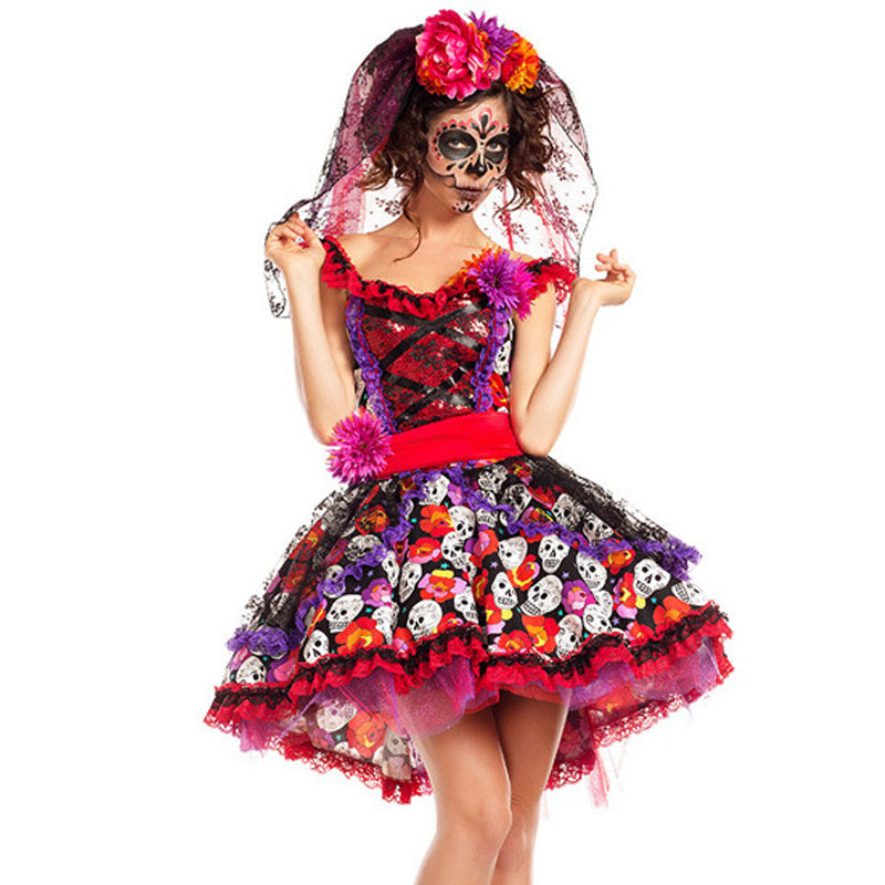 Day of the Dead Diva – Vibrant Dia de los Muertos Costume-Intimate Roleplay Outfits-StylinArts