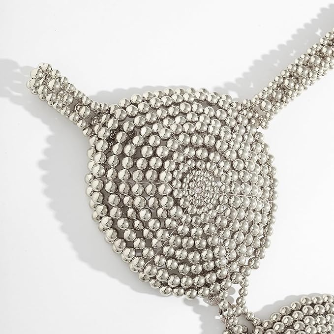 Aurelian Beaded Statement Bra-Gold-Bras and Briefs-StylinArts