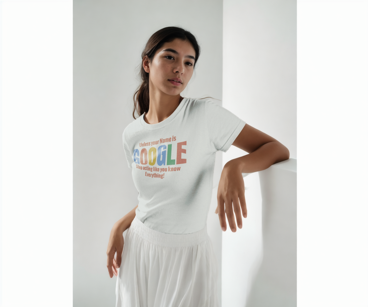 Unless Your Name Is GOOGLE T-shirt-Regular Fit Tee-StylinArts