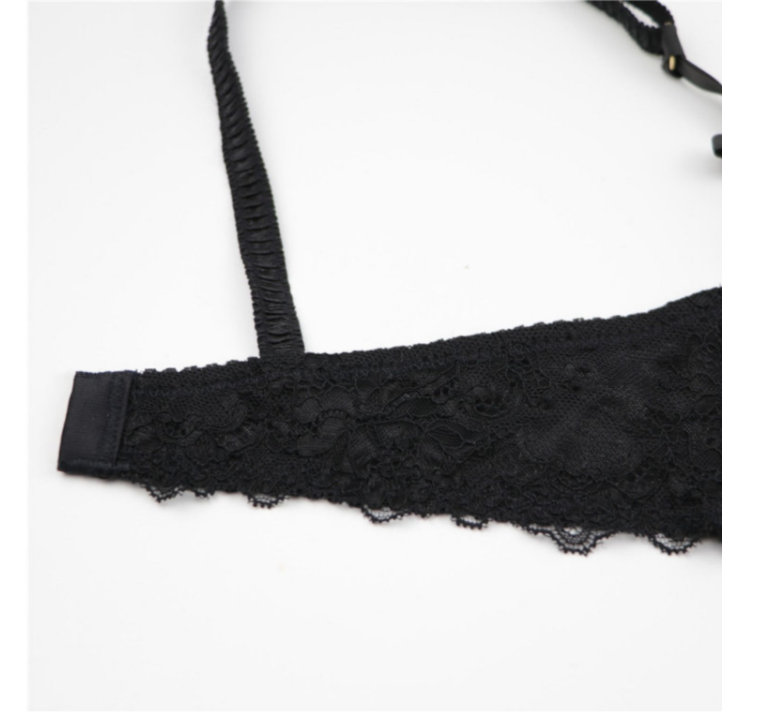 Fioretta Lace Set-Black-65A-Bra-StylinArts