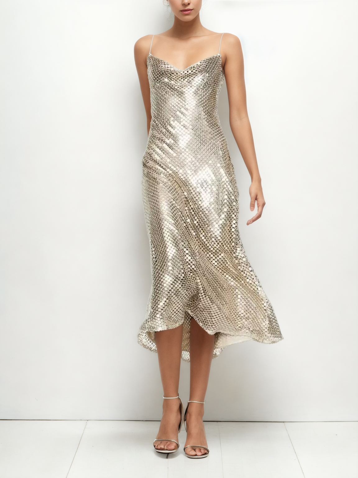 Spring Sequin: Mesh Underlay Dress - StylinArts