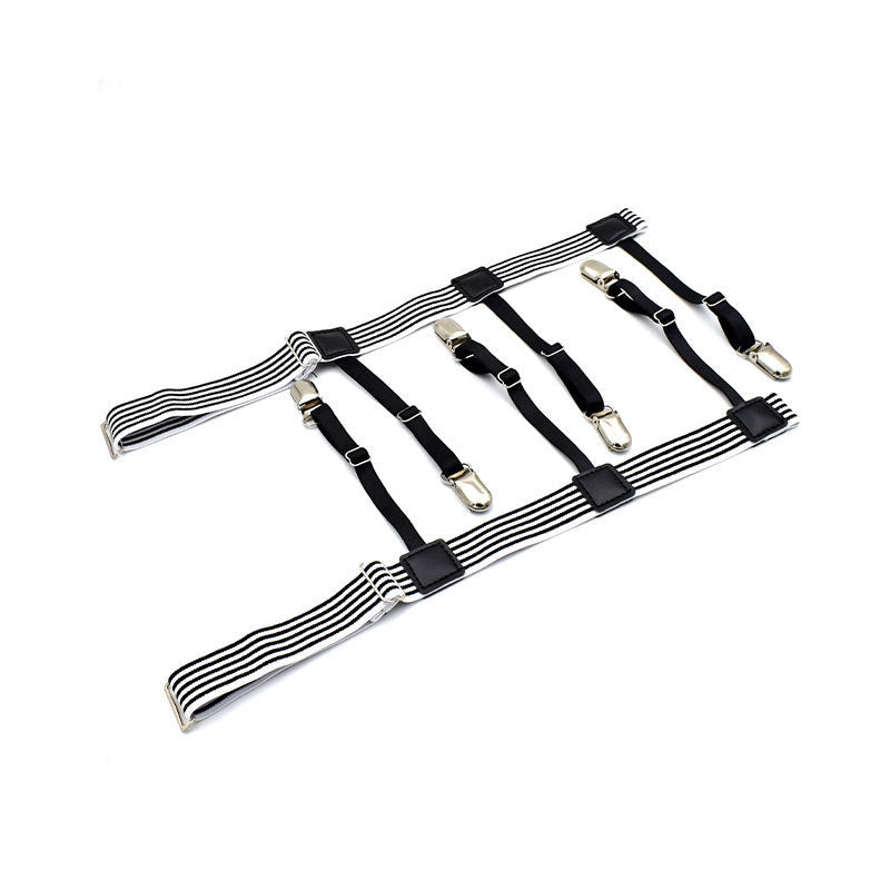Mercer Striped Clip Garter-Garter-StylinArts-StylinArts