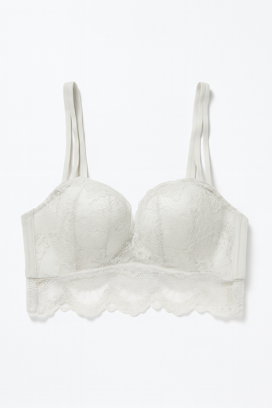 Allegra Lace Longline Bra-Ivory-70AB-Bra-StylinArts