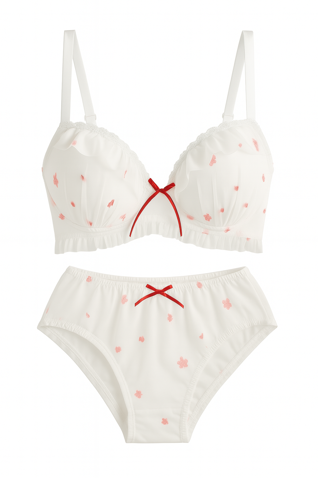 Amélie Blossom Mesh Bra Set