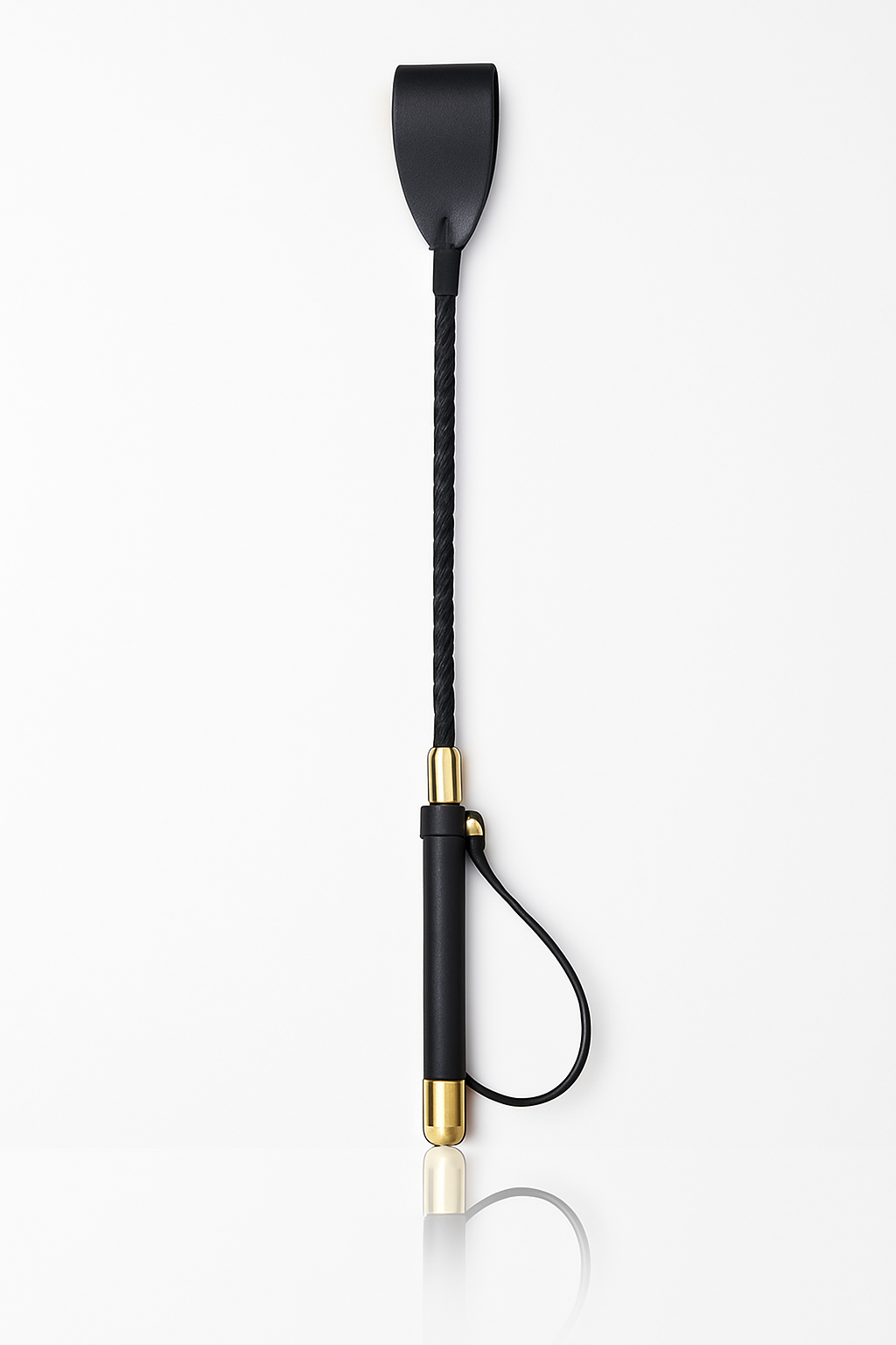 Luxury Faux Leather Spanking Set – Teasing Stick & Flogger Duo (30–60cm)-Tease & Please Tools-StylinArts