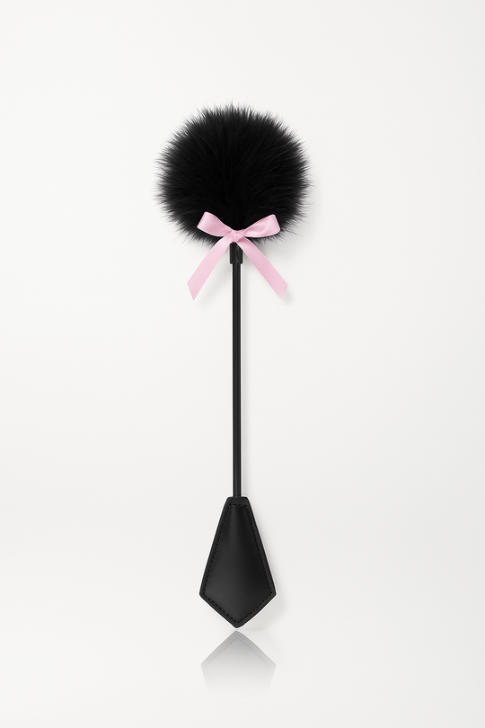 Feather Tickler & Spanking Paddle – Dual-Sided Soft Kink Wand (29cm)-Tease & Please Tools-StylinArts