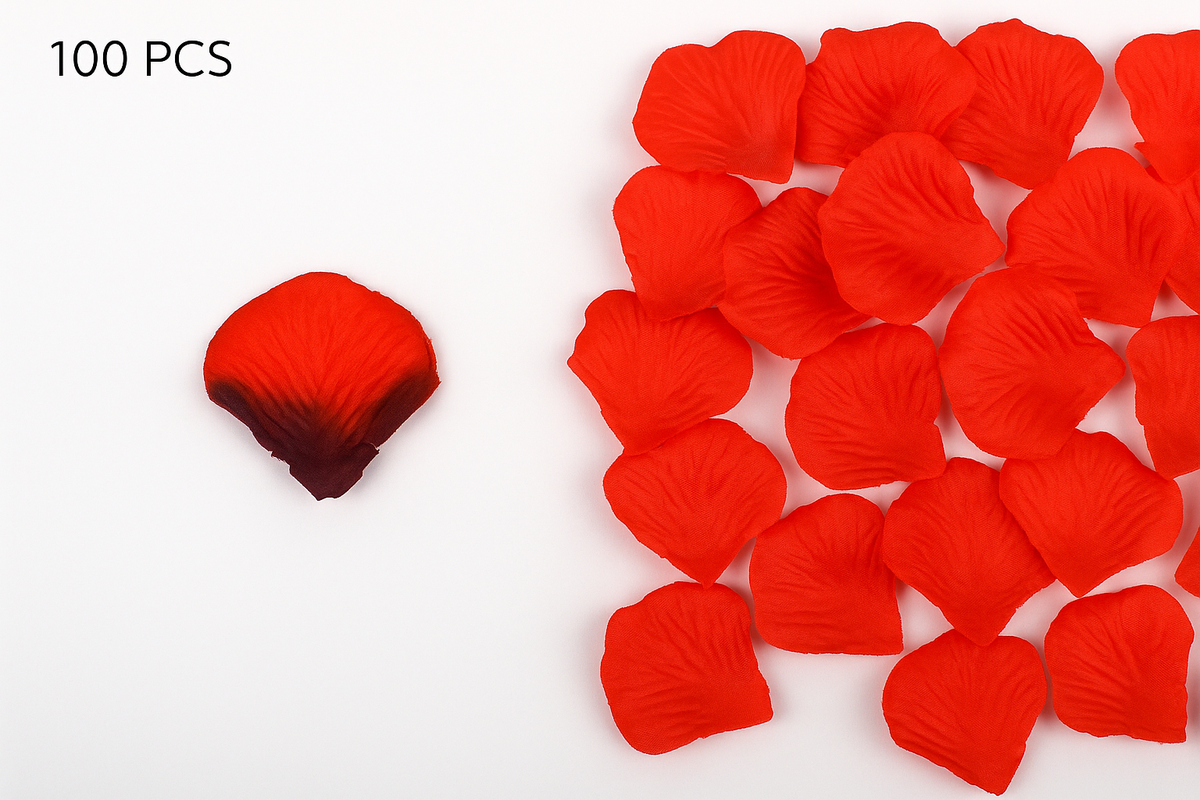 Romantic Artificial Rose Petals – 100pcs Non-Woven Fabric for Weddings, Proposals & Special Occasions-Date Night Essentials-StylinArts