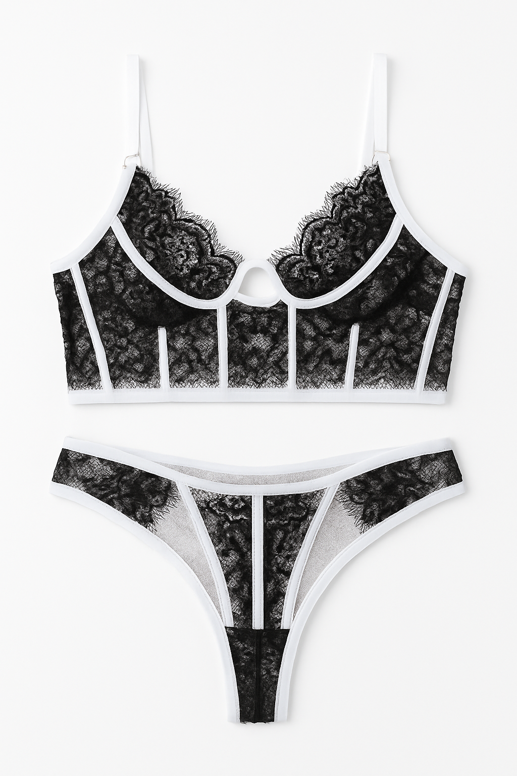 Evangeline Lace Longline Ensemble