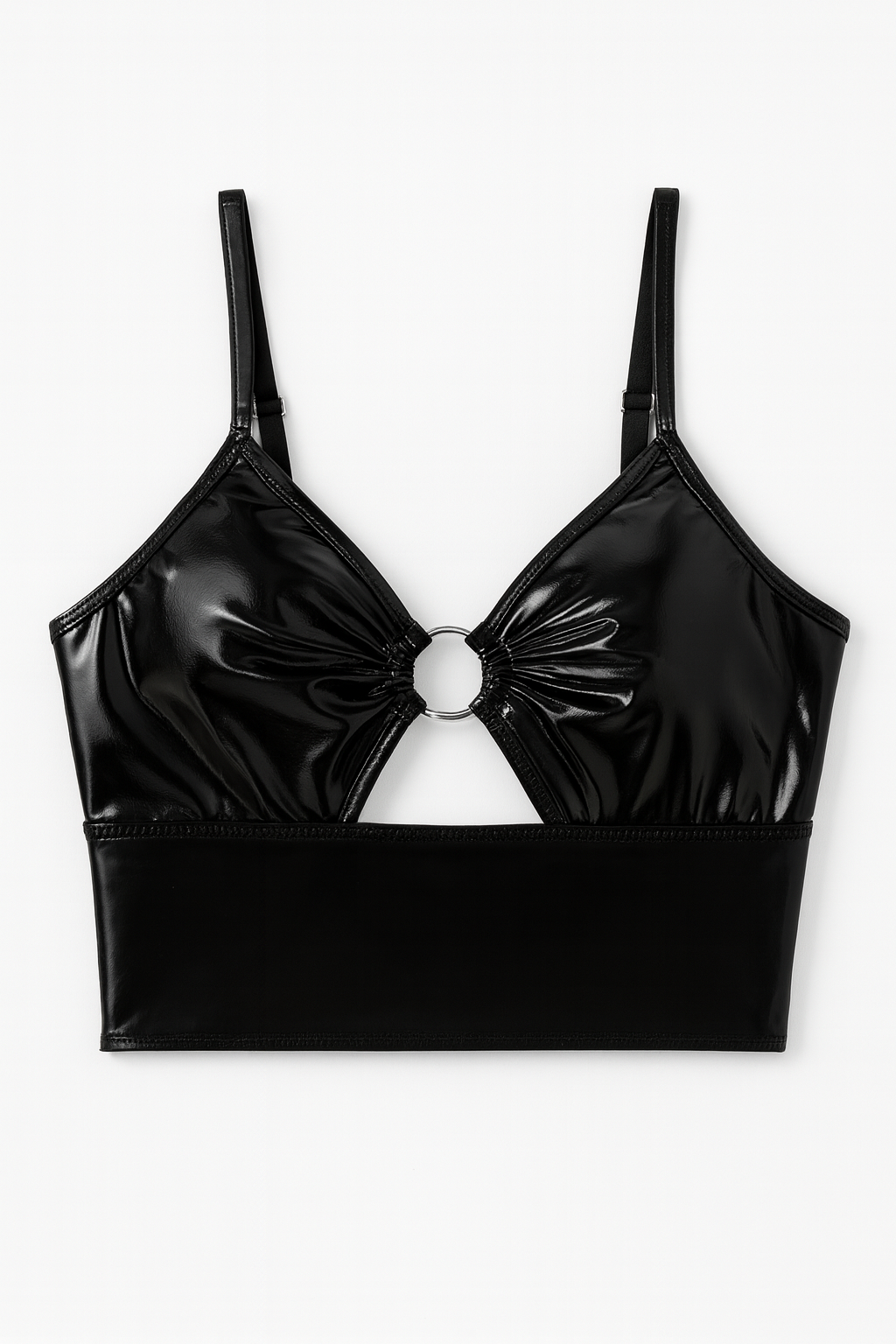 Nocturna Vinyl Cutout Bralette